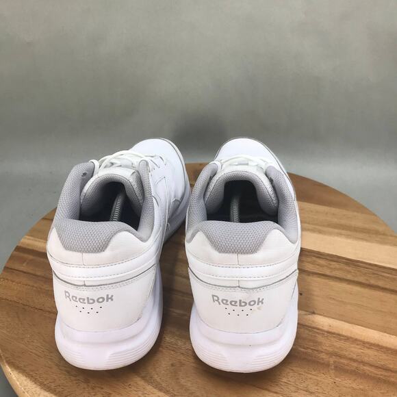 Reebok Walk Ultra 7 DMX Max Walking Shoes Men 14 White Leather Lace Up Low Top - Picture 4 of 8